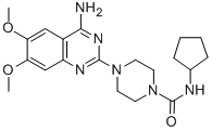 4-(4-Amino-6,7-dimethoxy-2-quinazolinyl)-N-cyclopentyl-1-piperazinecar boxamide CAS#: 79221-18-4
