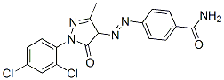 4-(4-Carbamoylphenylazo)-1-(2,4-dichlorophenyl)-3-methyl-5(4H)-pyrazolone CAS#: 73384-85-7