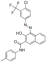 4-[[4-Chloro-3-(trifluoromethyl)phenyl]azo]-3-hydroxy-N-(4-methylphenyl)-2-naphthalenecarboxamide CAS#: 72319-13-2