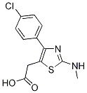 [4-(4-Chloro-phenyl)-2-methylamino-thiazol-5-yl]-acetic acid CAS#: 751427-39-1