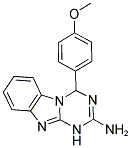 4-(4-METHOXY-PHENYL)-1,4-DIHYDRO-BENZO[4,5]IMIDAZO[1,2-A][1,3,5]TRIAZIN-2-YLAMINE CAS#: 78650-03-0