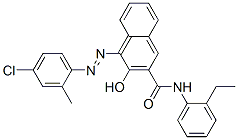 4-[(4-chloro-2-methylphenyl)azo]-N-(2-ethylphenyl)-3-hydroxynaphthalene-2-carboxamide CAS#: 74186-12-2