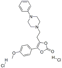4-(4-methoxyphenyl)-5-[2-(4-phenylpiperazin-1-yl)ethyl]-1,3-dioxol-2-o ne dihydrochloride CAS#: 77606-24-7