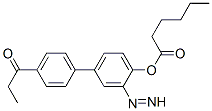 [4-(4-propanoylphenyl)diazenylphenyl] hexanoate CAS#: 76204-66-5