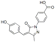 4-[4,5-dihydro-4-[(4-hydroxyphenyl)methylene]-3-methyl-5-oxo-1H-pyrazol-1-yl]benzoic acid CAS#: 77666-73-0
