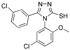 4-(5-CHLORO-2-METHOXY-PHENYL)-5-(3-CHLORO-PHENYL)-4H-[1,2,4]TRIAZOLE-3-THIOL CAS#: 721916-31-0