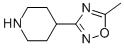 4-(5-METHYL-[1,2,4]OXADIAZOL-3-YL)-PIPERIDINE CAS#: 757175-70-5