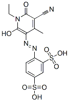 4-[(5-cyano-1-ethyl-1,6-dihydro-2-hydroxy-4-methyl-6-oxo-3-pyridyl)azo]benzene-1,3-disulphonic acid CAS#: 73280-79-2