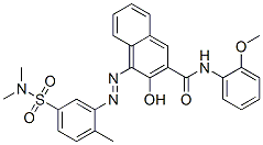 4-[[5-[(dimethylamino)sulphonyl]-2-methylphenyl]azo]-3-hydroxy-N-(2-methoxyphenyl)naphthalene-2-carboxamide CAS#: 79135-85-6