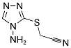 [(4-AMINO-4H-1,2,4-TRIAZOL-3-YL)SULFANYL]ACETONITRILE CAS#: 74599-36-3