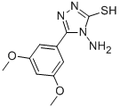 4-AMINO-5-(3,5-DIMETHOXYPHENYL)-4H-1,2,4-TRIAZOLE-3-THIOL CAS#: 750624-63-6