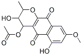 4-Acetoxy-3,4-dihydro-3,6-dihydroxy-8-methoxy-2-methyl-2H-naphtho[2,3-b]pyran-5,10-dione CAS#: 73341-70-5