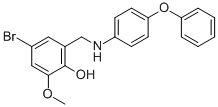 4-BROMO-2-METHOXY-6-[(4-PHENOXYANILINO)METHYL]BENZENOL CAS#: 763130-62-7