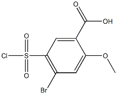 4-Bromo-5-chlorosulfonyl-2-methoxy-benzoic acid CAS#: 72135-35-4