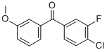 4-CHLORO-3-FLUORO-3'-METHOXYBENZOPHENONE CAS#: 750633-76-2
