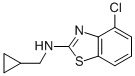 4-CHLORO-N-(CYCLOPROPYLMETHYL)BENZO[D]THIAZOL-2-AMINE CAS#: 77414-62-1