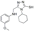4-CYCLOHEXYL-5-[[(3-METHOXYPHENYL)AMINO]METHYL]-4H-1,2,4-TRIAZOLE-3-THIOL CAS#: 790681-68-4
