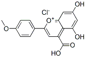 4-Carboxy-5,7-dihydroxy-2-(4-methoxyphenyl)-1-benzopyrylium chloride CAS#: 78776-54-2