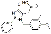 4-Chloro-1-(4-methoxy-3-methylbenzyl)-2-phenyl-1H-imidazole-5-acetic acid CAS#: 79046-96-1