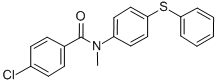 4-Chloro-N-methyl-N-(4-(phenylthio)phenyl)benzamide CAS#: 77711-71-8