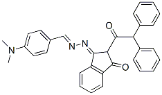 4-(Dimethylamino)benzaldehyde [2-(diphenylacetyl)-2,3-dihydro-3-oxo-1H-inden-1-ylidene]hydrazone CAS#: 79490-24-7