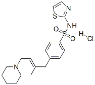 4-[(E)-2-methyl-4-(1-piperidyl)but-2-enyl]-N-(1,3-thiazol-2-yl)benzene sulfonamide hydrochloride CAS#: 73688-97-8