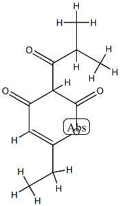 4-Heptenoicacid,5-hydroxy-2-isobutyryl-3-oxo-,delta-lactone(5CI) CAS#: 725266-70-6