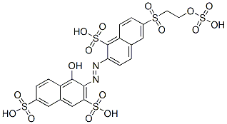 4-Hydroxy-3-[[1-sulfo-6-[[2-(sulfooxy)ethyl]sulfonyl]-2-naphtyl]azo]-2,7-naphthalenedisulfonic acid CAS#: 72987-40-7