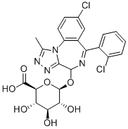4-Hydroxy Triazolam b-D-Glucuronide CAS#: 76960-93-5