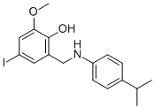 4-IODO-2-[(4-ISOPROPYLANILINO)METHYL]-6-METHOXYBENZENOL CAS#: 763132-47-4