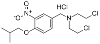 4-Isobutoxy-3-nitrobenzyl-bis(2-chloroethyl)amine hydrochloride CAS#: 77905-55-6