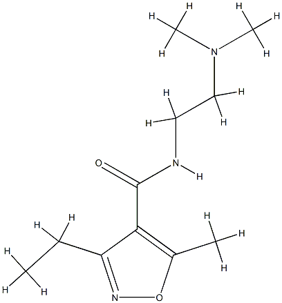 4-Isoxazolecarboxamide,N-[2-(dimethylamino)ethyl]-3-ethyl-5-methyl-(9CI) CAS#: 775300-37-3