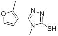 4-METHYL-5-(2-METHYL-3-FURYL)-4H-1,2,4-TRIAZOLE-3-THIOL CAS#: 725218-31-5