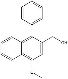 (4-Methoxy-1-phenylnaphthalen-2-yl)Methanol CAS#: 76694-22-9