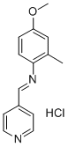 4-Methoxy-2-methyl-N-(4-pyridinylmethylene)benzenamine monohydrochlori de CAS#: 75273-95-9