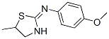 4-Methoxy-N-[(2E)-5-methyl-1,3-thiazolidin-2-ylidene]aniline CAS#: 75220-49-4