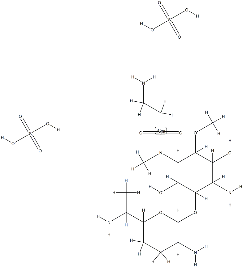 4-N-(2-aminoethanesulfonyl)fortimicin B CAS#: 78609-45-7