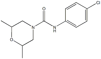 4-(N-(4-CHLOROPHENYL)CARBAMOYL)-2,6-DIMETHYLMORPHOLINE CAS#: 77280-30-9
