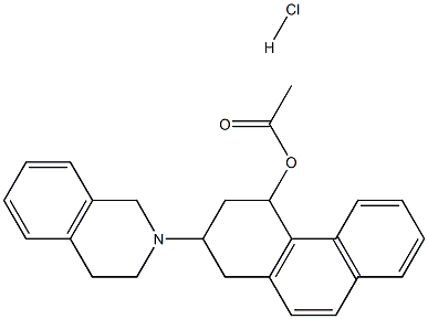 4-Phenanthrenol, 2-(3,4-dihydro-2(1H)-isoquinolinyl)-1,2,3,4-tetrahydr o-, acetate (ester), hydrochloride (9CI) CAS#: 74051-01-7