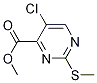 4-PyriMidinecarboxylic acid, 5-chloro-2-(Methylthio)-, Methyl ester CAS#: 79686-03-6