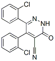 4-Pyridazinecarbonitrile, 5,6-bis(2-chlorophenyl)-2,3-dihydro-3-oxo- CAS#: 75643-44-6