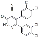 4-Pyridazinecarbonitrile, 5,6-bis(3,4-dichlorophenyl)-2,3-dihydro-3-ox o- CAS#: 75643-27-5