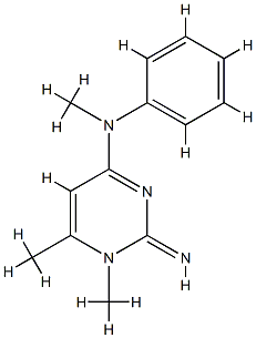 4-Pyrimidinamine,1,2-dihydro-2-imino-N,1,6-trimethyl-N-phenyl-(9CI) CAS#: 792874-36-3