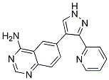 4-QuinazolinaMine, 6-[3-(2-pyridinyl)-1H-pyrazol-4-yl]- CAS#: 746667-28-7