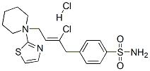 4-[(Z)-2-chloro-4-(1-piperidyl)but-2-enyl]-N-(1,3-thiazol-2-yl)benzene sulfonamide hydrochloride CAS#: 73688-96-7