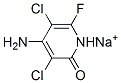 4-amino-3,5-dichloro-6-fluoropyridin-2(1H)-one, monosodium salt CAS#: 77130-83-7