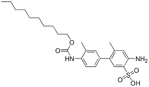 4-amino-4'-[[(decyloxy)carbonyl]amino]-3',6-dimethyl[1,1'-biphenyl]-3-sulphonic acid CAS#: 79392-38-4