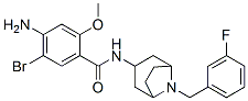 4-amino-5-bromo-N-[8-[(3-fluorophenyl)methyl]-8-azabicyclo[3.2.1]oct-3 -yl]-2-methoxy-benzamide CAS#: 76351-95-6
