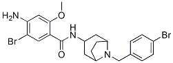 4-amino-5-bromo-N-[8-[(4-bromophenyl)methyl]-8-azabicyclo[3.2.1]oct-3- yl]-2-methoxy-benzamide CAS#: 76351-89-8
