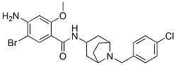 4-amino-5-bromo-N-[8-[(4-chlorophenyl)methyl]-8-azabicyclo[3.2.1]oct-3 -yl]-2-methoxy-benzamide CAS#: 76351-91-2
